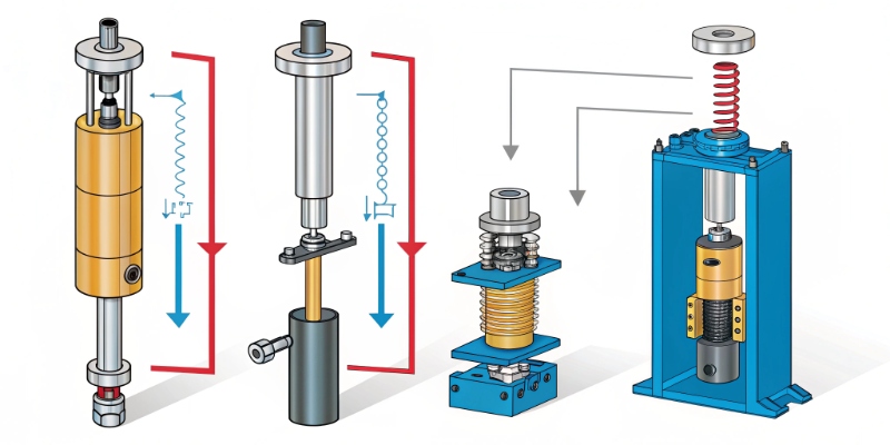 Hydraulic Jack Principle Diagram A diagram showing the basic working principle of a hydraulic jack with arrows indicating force and pressure.